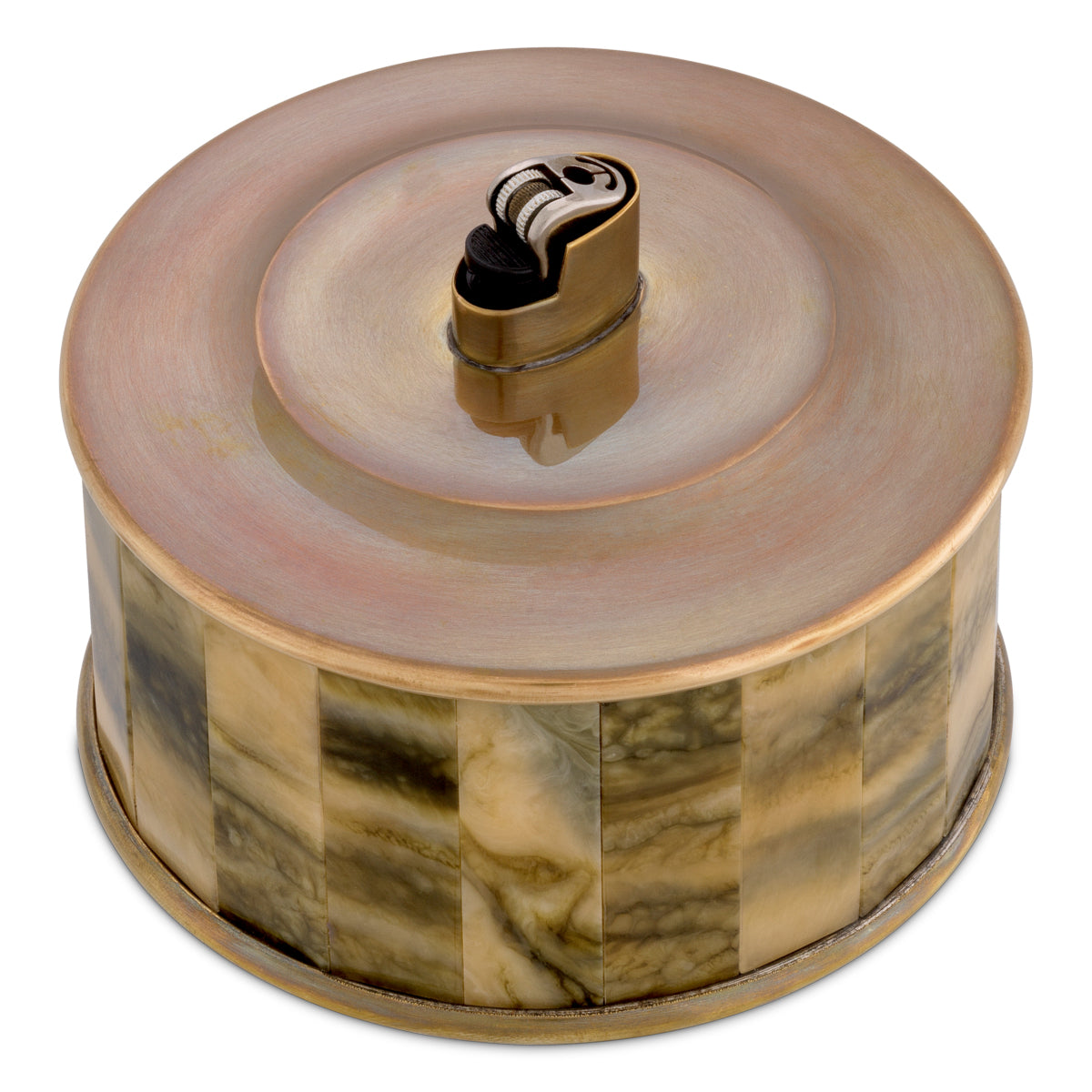 Vintage Brass Lighter Holder Bonham | Eichholtz Manhattan