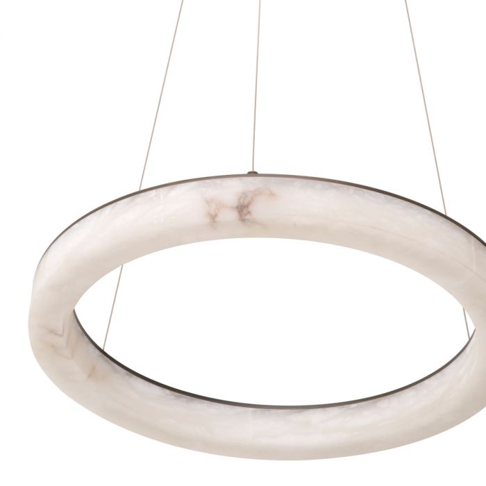 Chandelier Sankt Gallen S bronze highlight finish alabaster