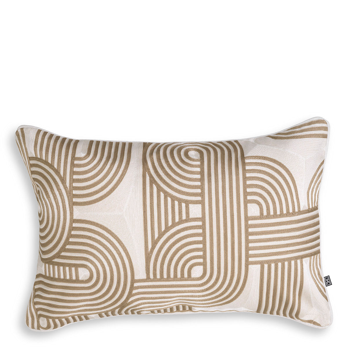 Beige Modern Lumbar Pillow Abaças | Eichholtzmh.com