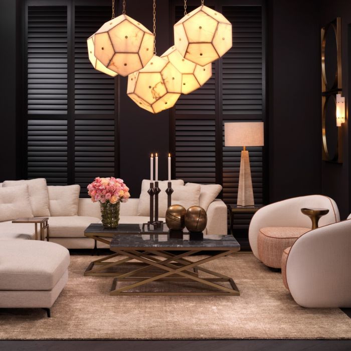 Chair San Marino Right sarra off-white tressa orange