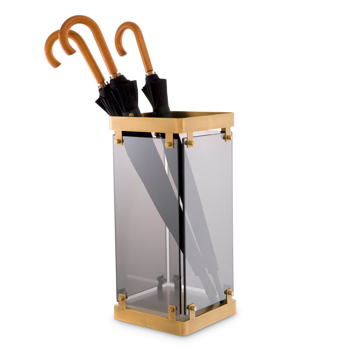 Smoke Glass Umbrella Stand Heston | Eichholtzmh.com