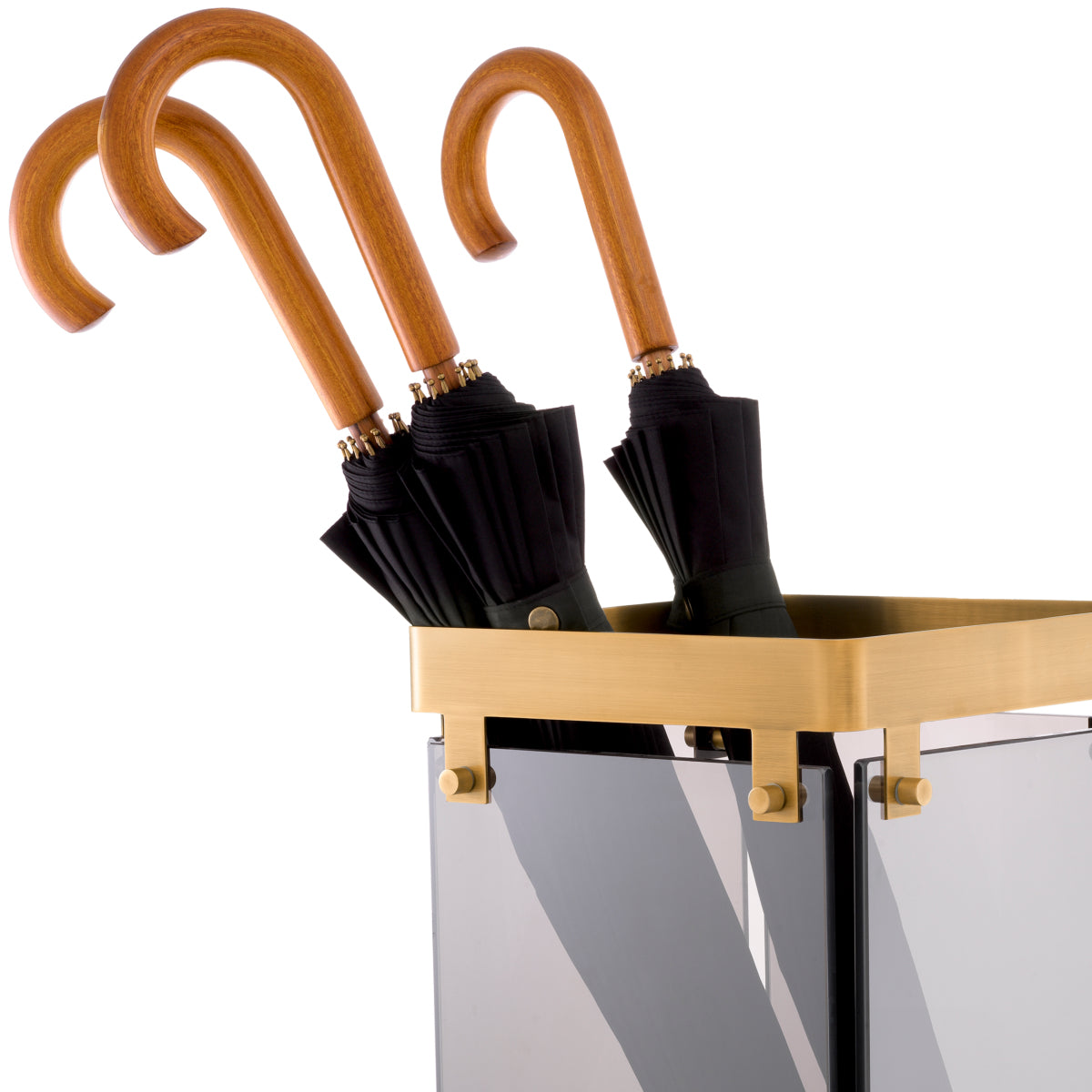 Smoke Glass Umbrella Stand Heston | Eichholtzmh.com