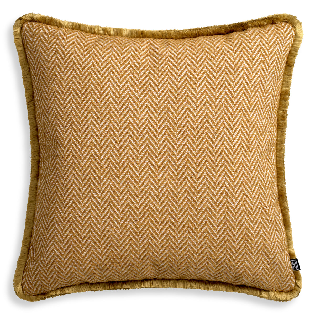 Herringbone Pattern Fringed Cushion L Kauai | Eichholtzmh.com