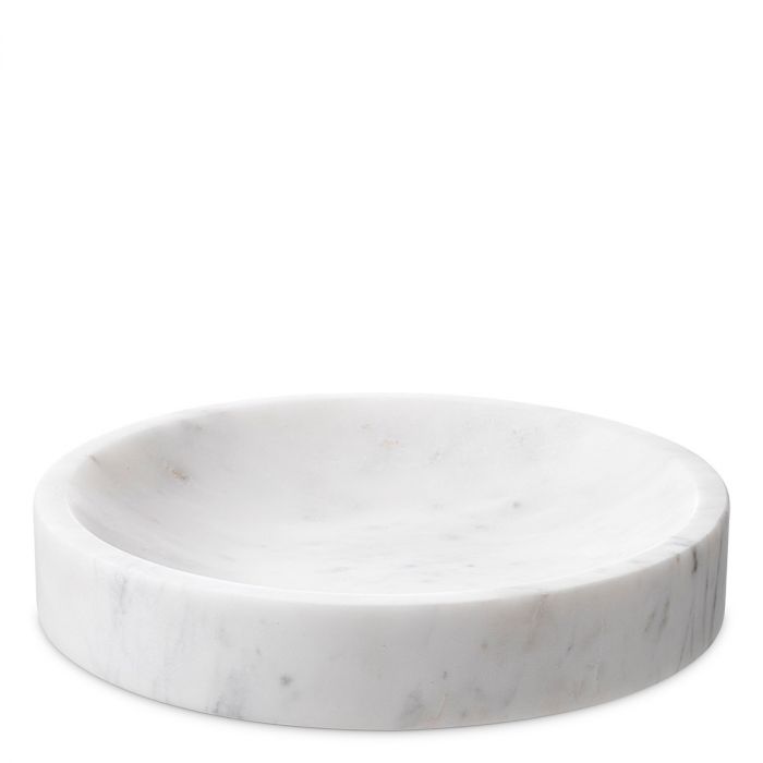 Bowl Moca white marble