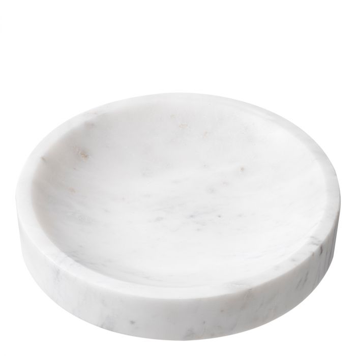 Bowl Moca white marble