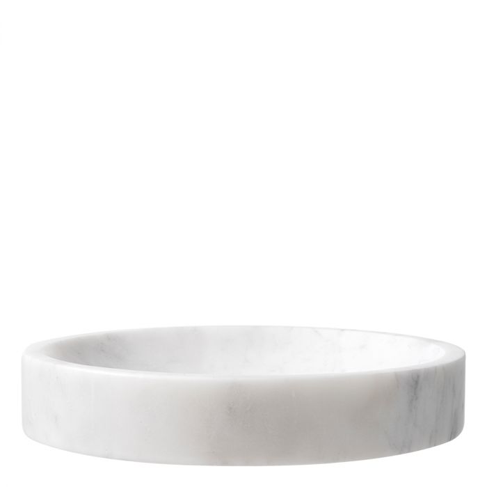 Bowl Moca white marble
