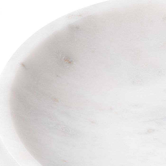 Bowl Moca white marble
