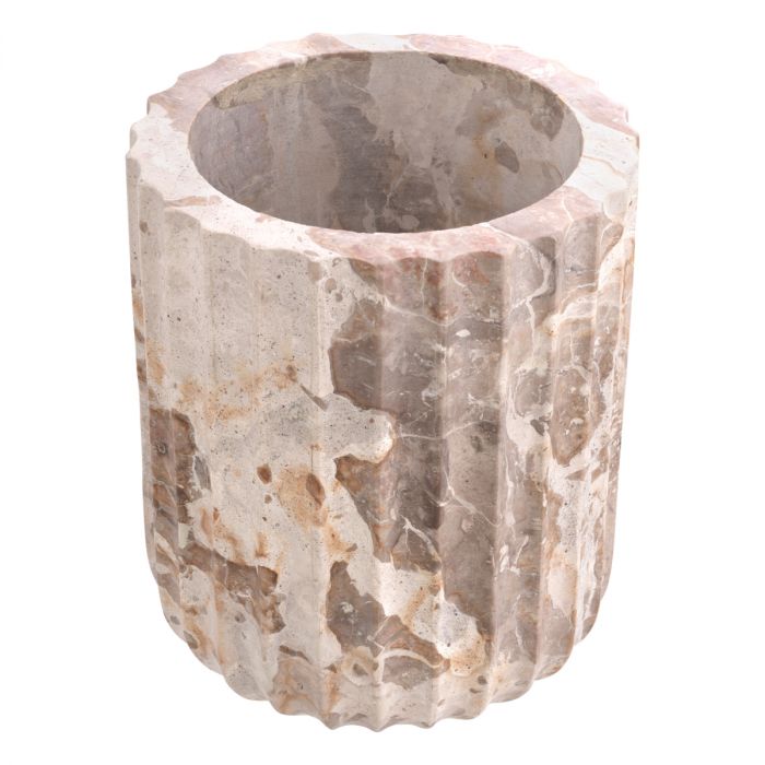 Vase Nava brown marble