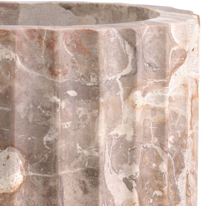Vase Nava brown marble