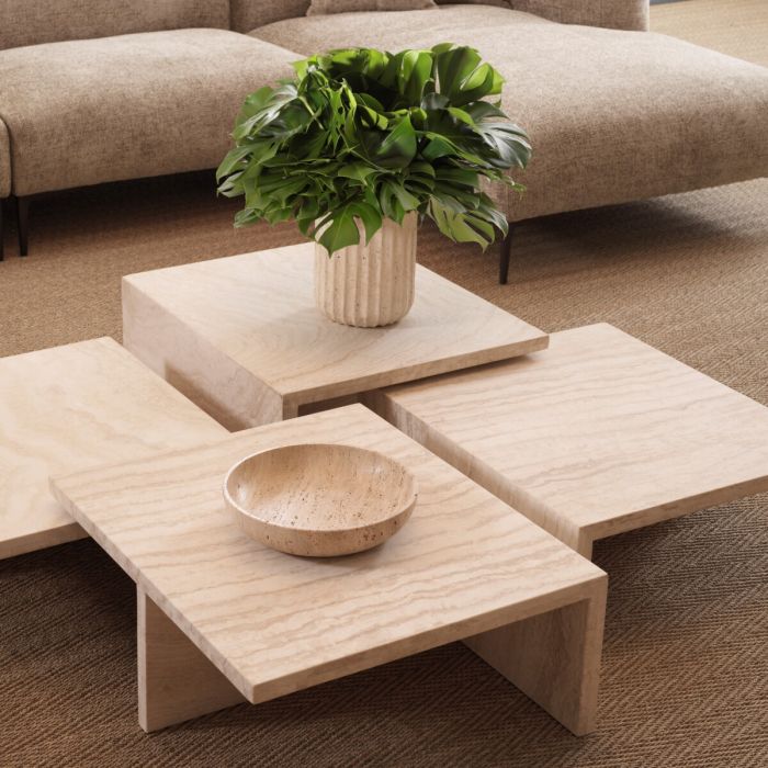 Vase Nava travertine