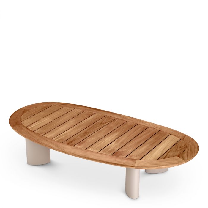 Outdoor Coffee Table Free Form natural teak