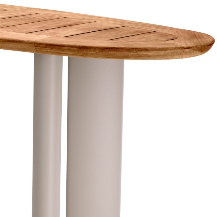 Outdoor Console Table Free Form natural teak