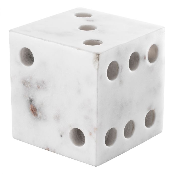 Desk Accessory Visa white marble set of 2