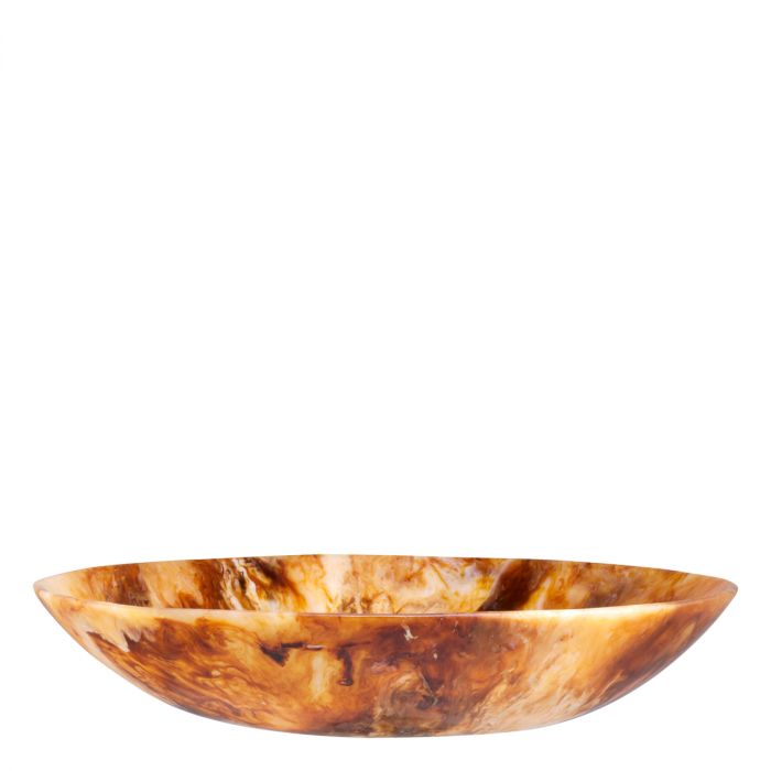 Bowl Mood Round orange swirl