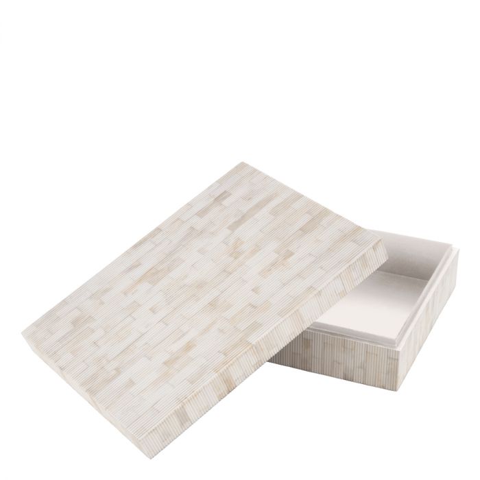 Box Scoop L natural bone