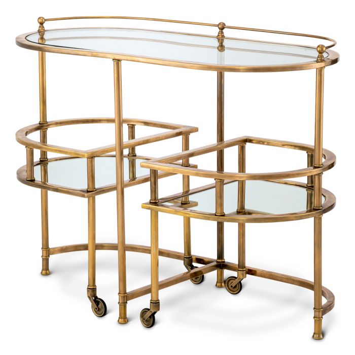 Trolley Lavalle vintage brass finish