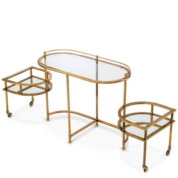 Trolley Lavalle vintage brass finish