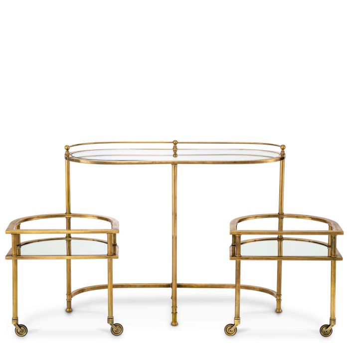 Trolley Lavalle vintage brass finish