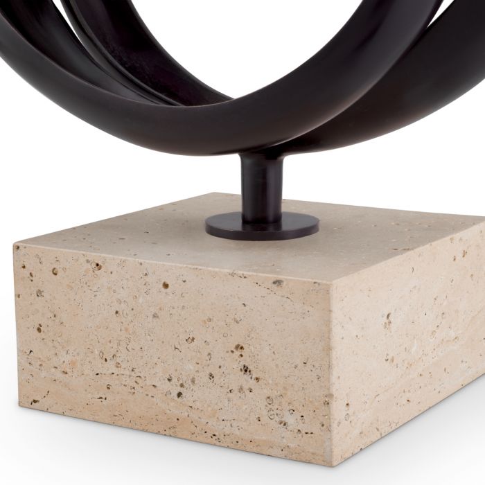 Object Elena bronze highlight finish travertine