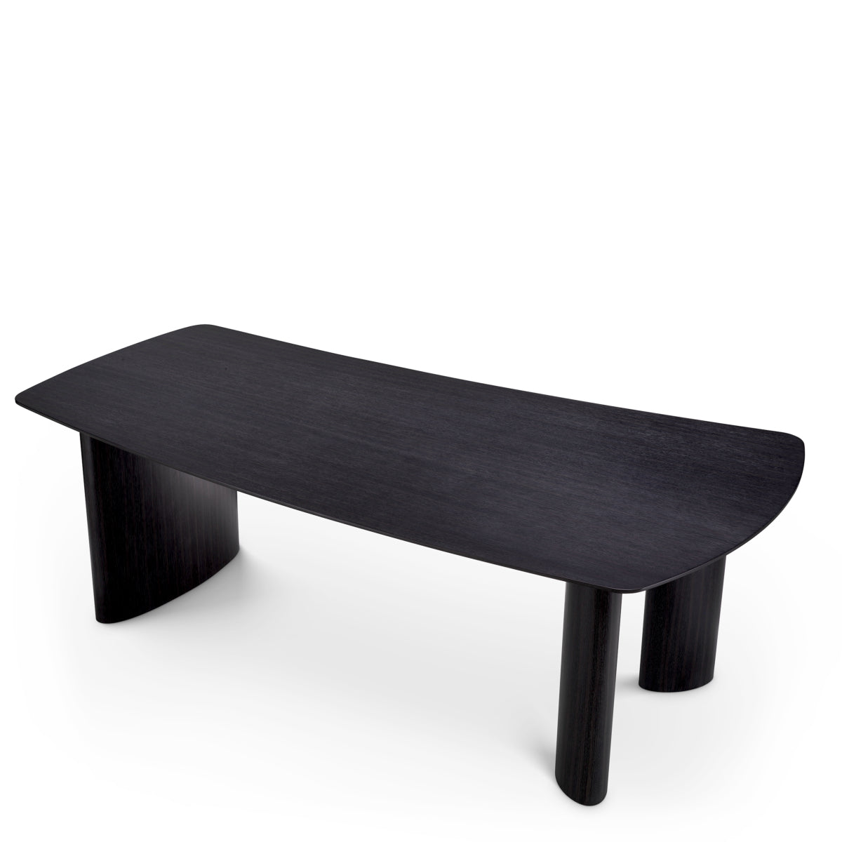 Charcoal Gray Oak Dining Table Bergman