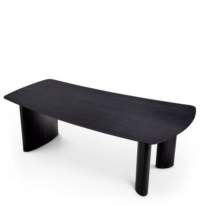 Dining Table Bergman S charcoal grey oak veneer