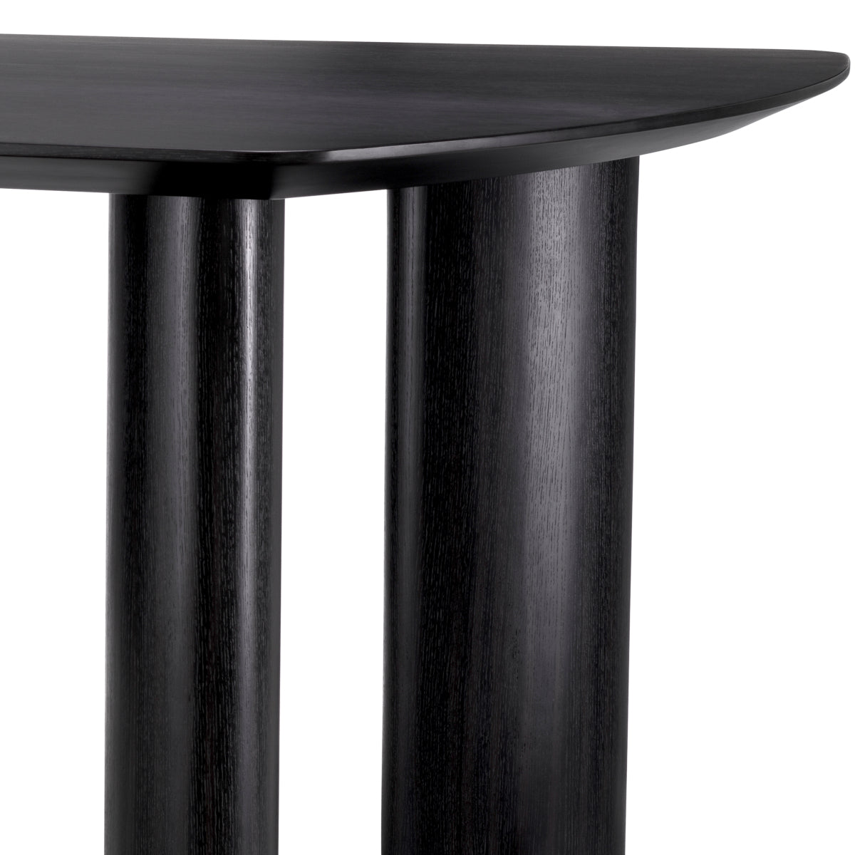 Charcoal Gray Oak Dining Table Bergman