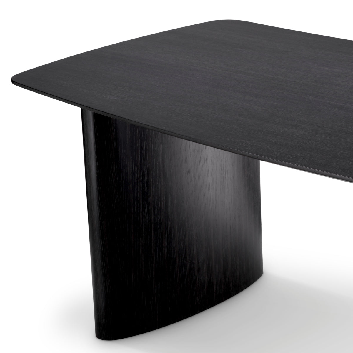 Charcoal Gray Oak Dining Table Bergman