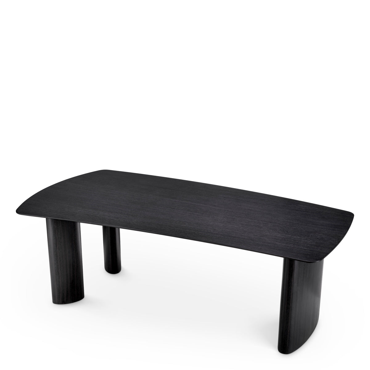 Charcoal Gray Oak Dining Table Bergman