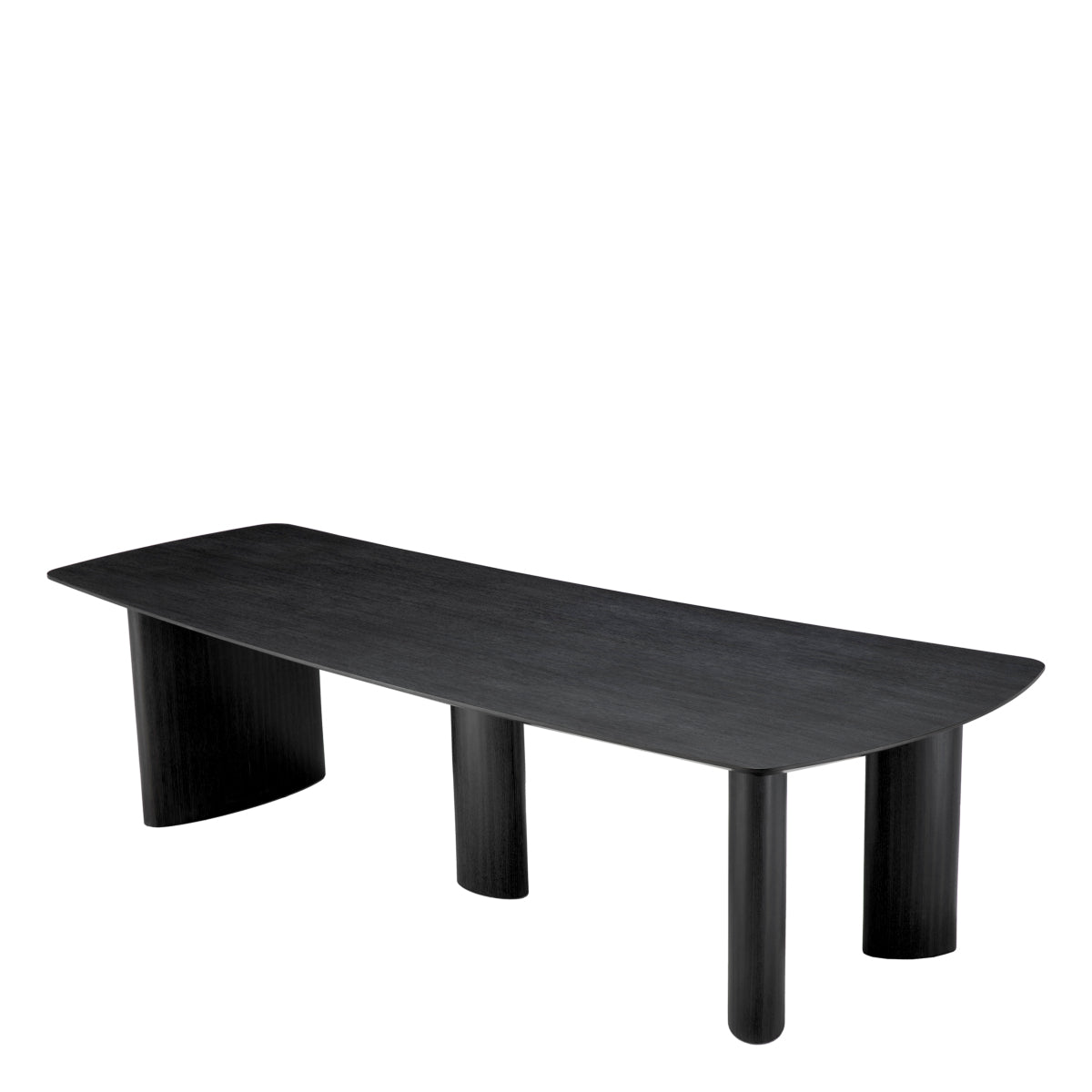 Black Wooden Minimalist Dining Table L Bergman