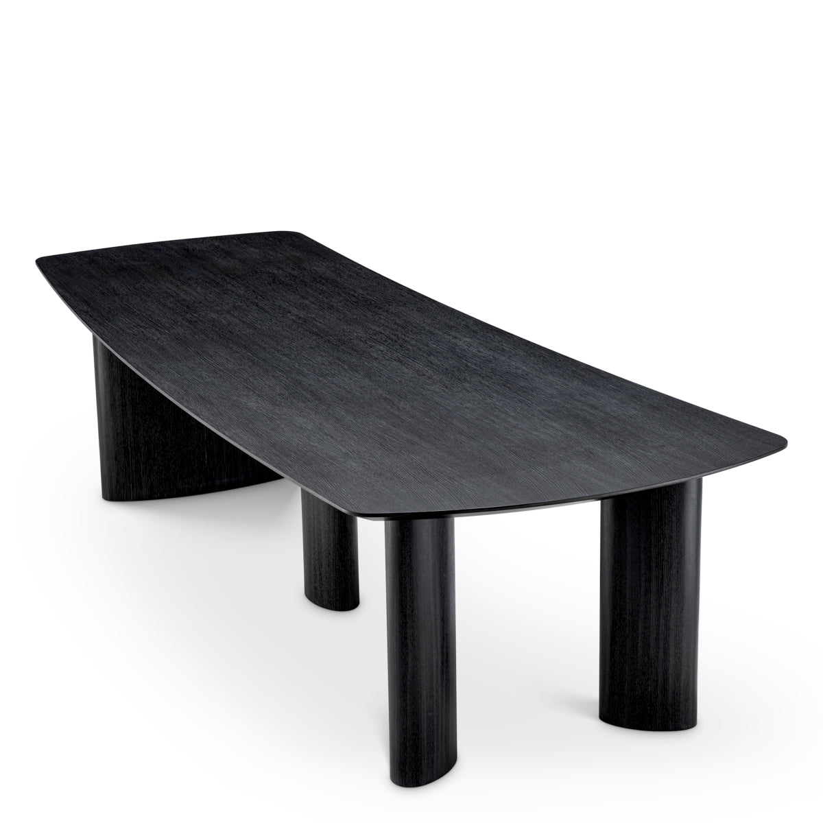 Black Wooden Minimalist Dining Table L Bergman