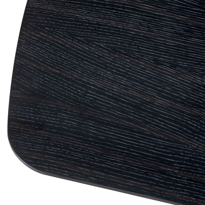 Dining Table Bergman L charcoal grey oak veneer