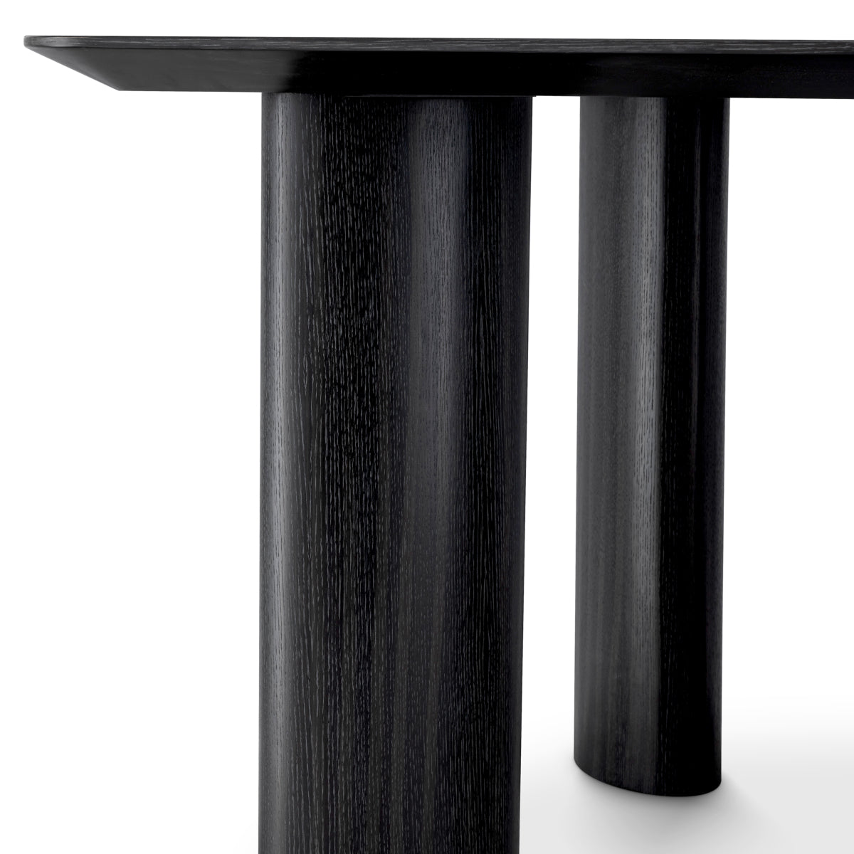Black Wooden Minimalist Dining Table L Bergman
