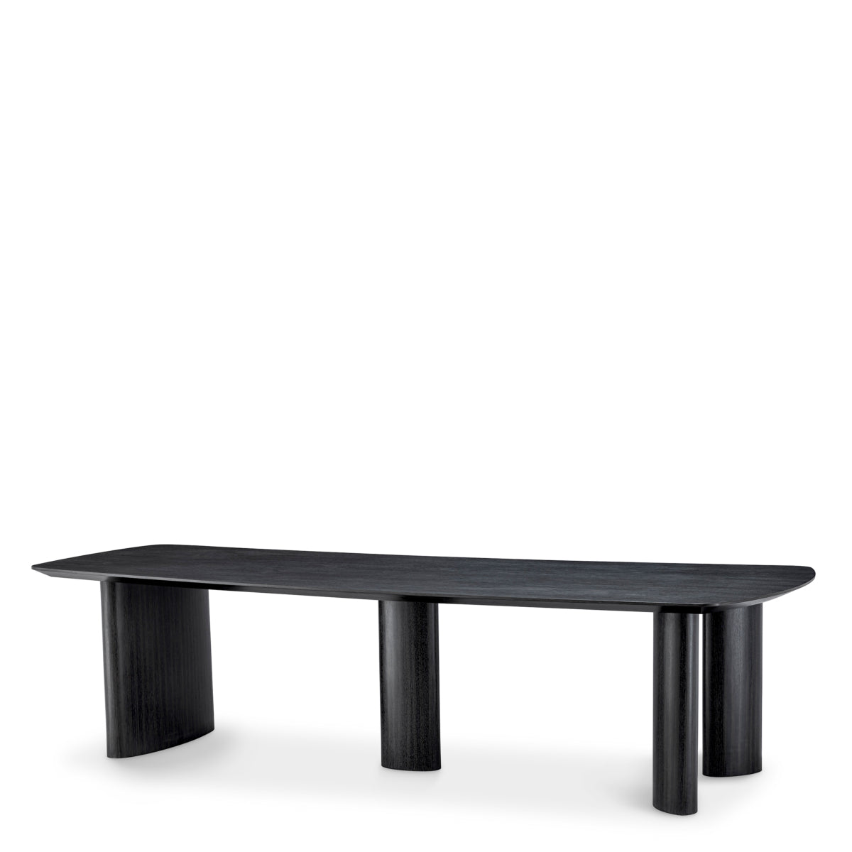 Black Wooden Minimalist Dining Table L Bergman