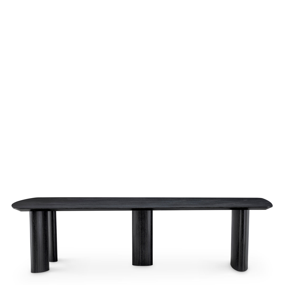 Black Wooden Minimalist Dining Table L Bergman