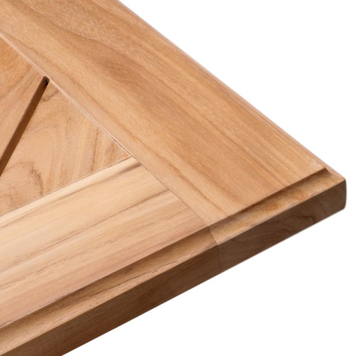 Outdoor Dining Table Bell Rive natural teak