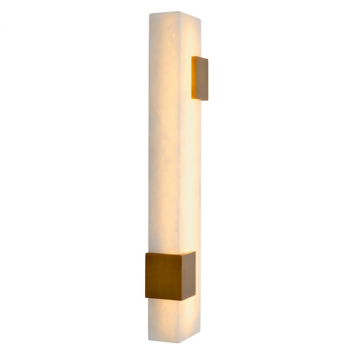 Wall Lamp Furore antique brass finish alabaster