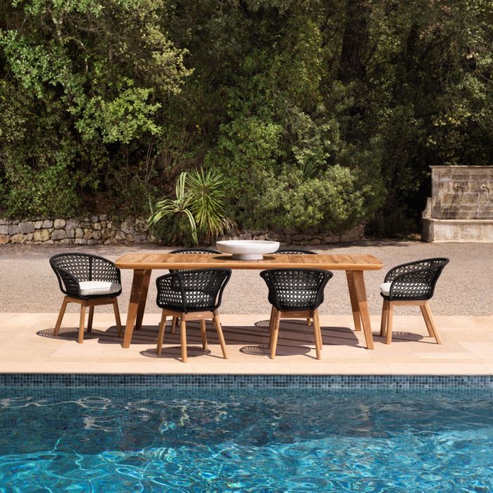 Outdoor Dining Table Glover natural teak
