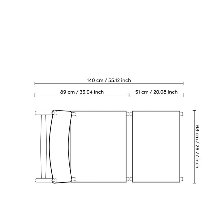Outdoor Chair and Foot Stool Laroc natural teak faux rattan