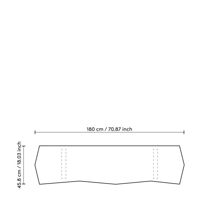 Dresser Xenon eucalyptus veneer brushed brass finish