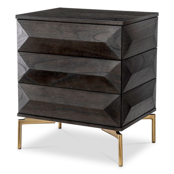 Nightstand Denver mocha oak veneer