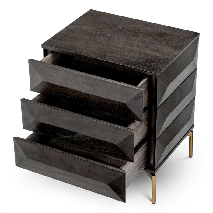Nightstand Denver mocha oak veneer