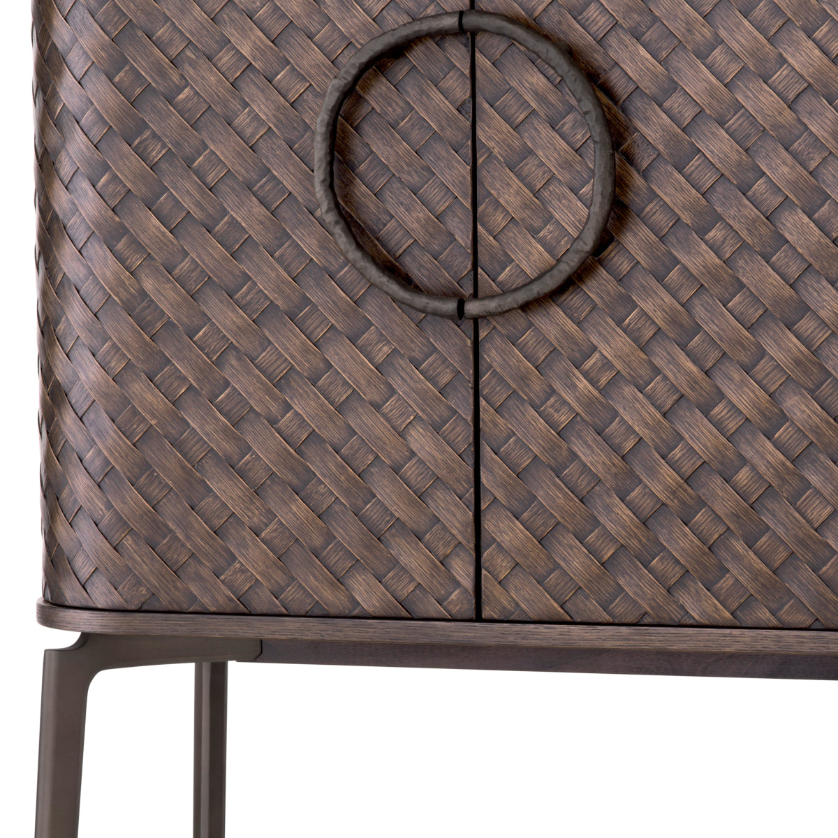 Woven Oak Wine Cabinet Nilsson | Eichholtzmh.com