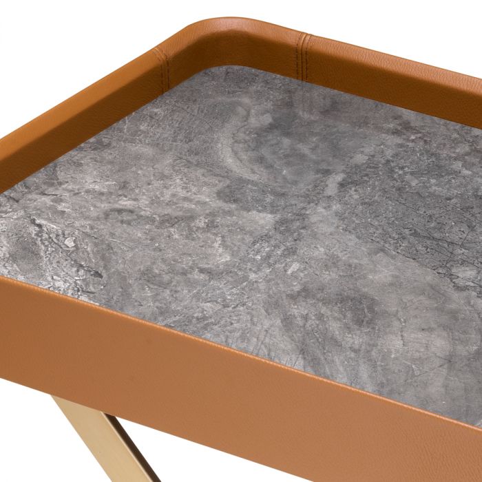 Butler Tray Monarch brown leather
