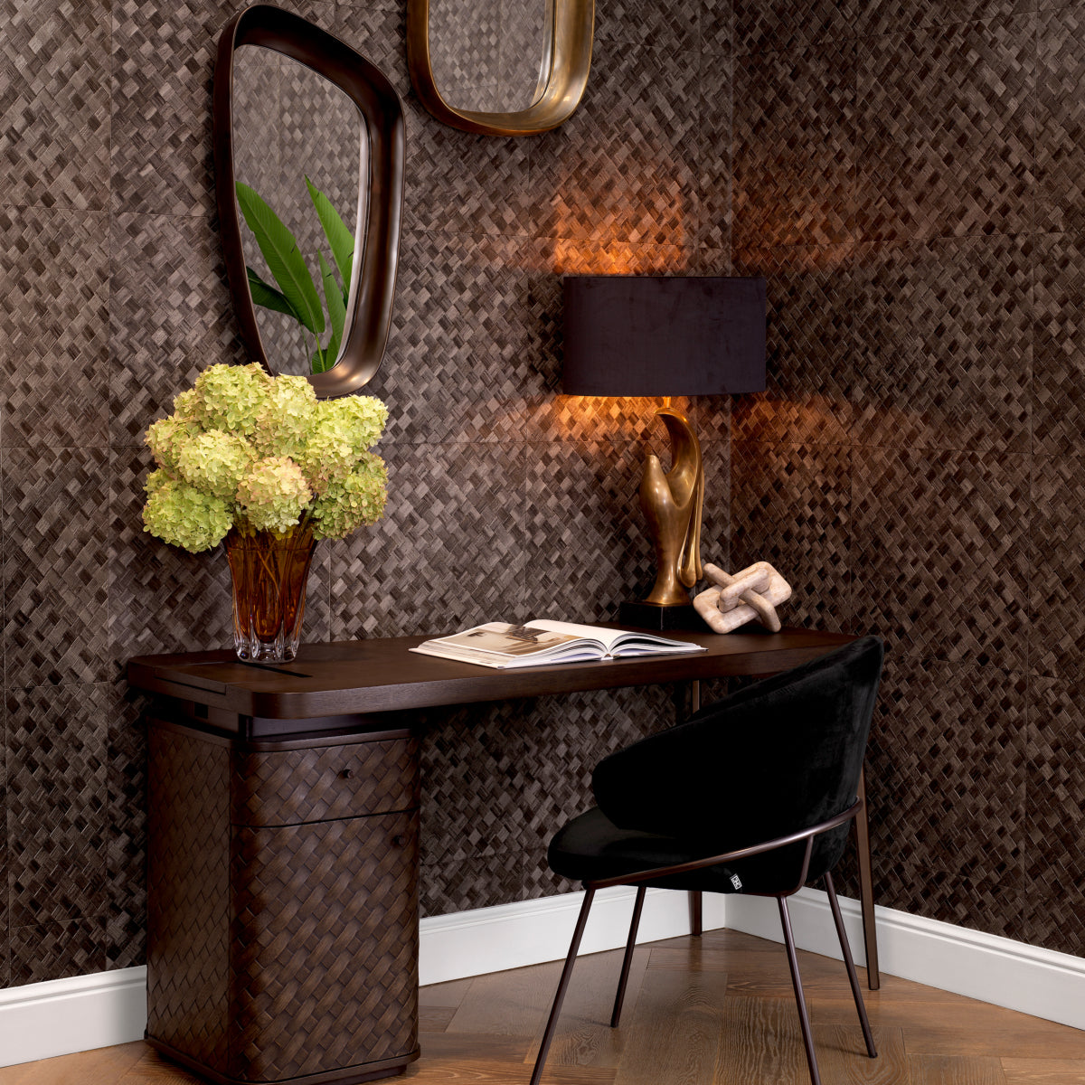 Woven Oak Desk Fiji | Eichholtzmh.com 