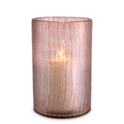 Pink Glass Hurricane Spencer | Eichholtzmh.com