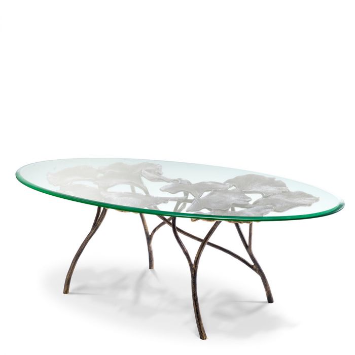 Coffee Table Poseidon vintage brass finish