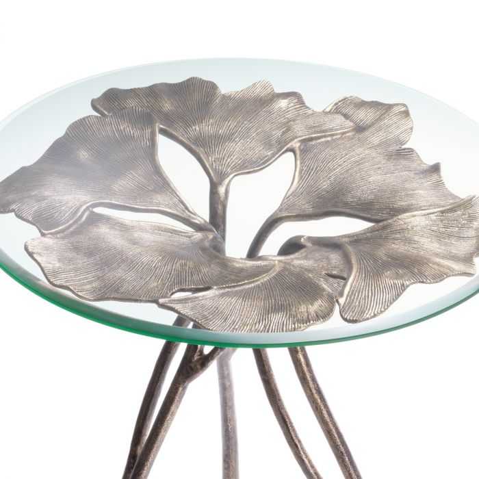 Side Table Poseidon antique brass finish