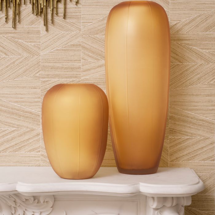 Vase Zenna L amber