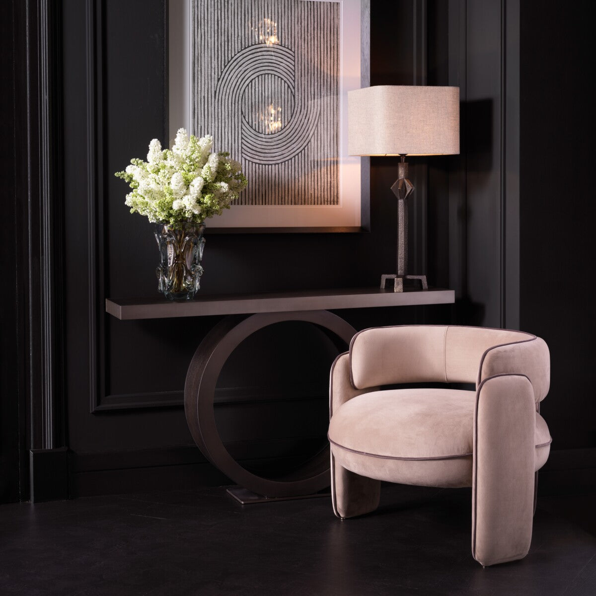 Oak Ring Console Table Odis | Eichholtzmh.com 