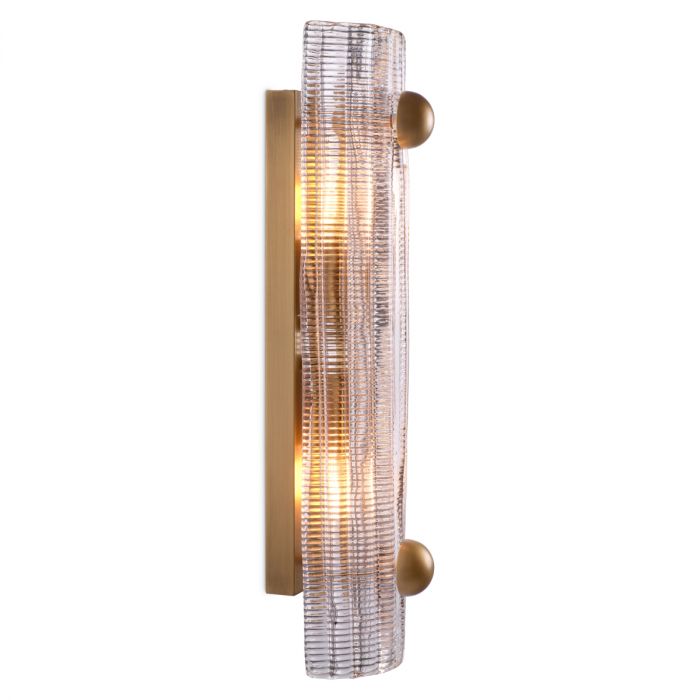 Wall Lamp Dara antique brass finish